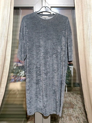 Zara grey velour dress like new