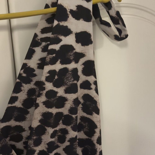 Maxi dress animal print with elastic under bust, one size, like new