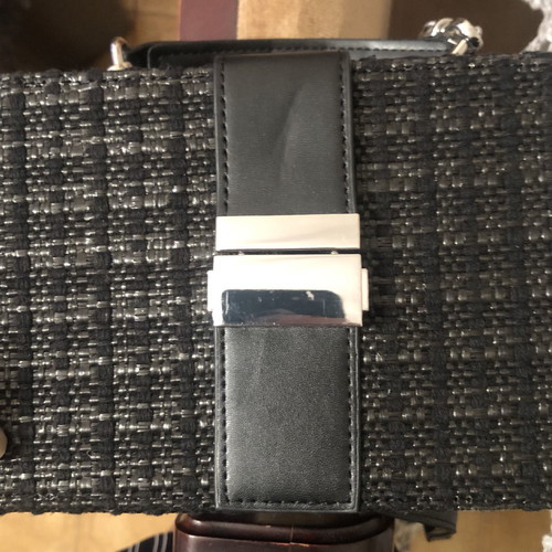 Zara rattan black crossbody bag used with chain