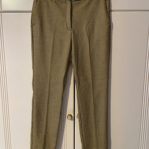 Zara pants tapered fit like new, yellow black pied de poule, size M