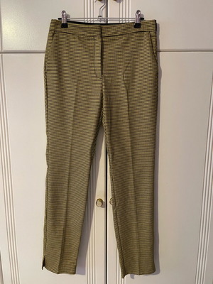 Zara pants tapered fit like new, yellow black pied de poule, size M