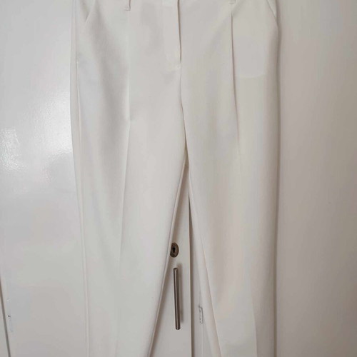 Cropped pants Marks&Spencer white size S like new