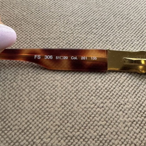 Fendi FS 306 Vintage Sunglasses like new, brown and gold