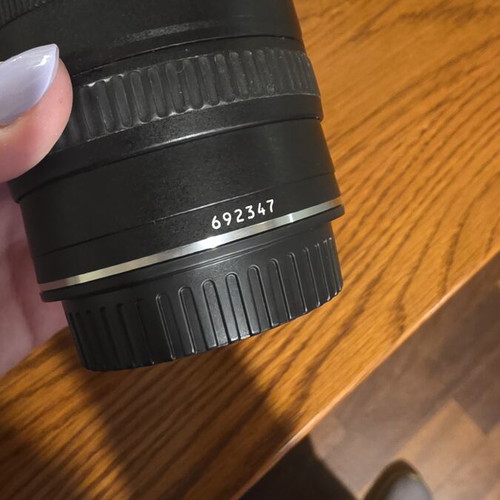 Canon EF 28 to 70mm f/3.5 to 4.5 Zoom Lens used
