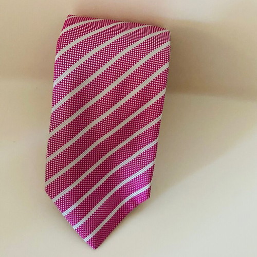 The Bostonians Silk Tie new, gray and pink