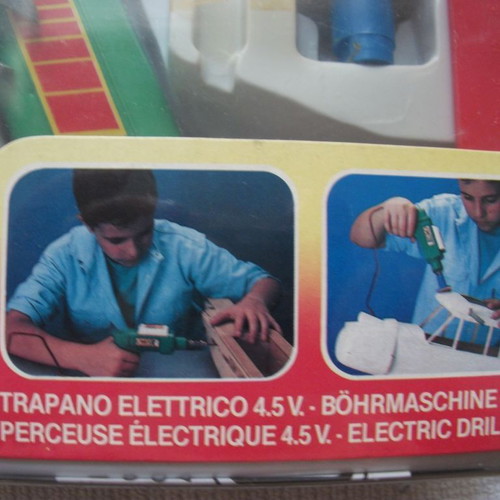 Jolly Drill by Faro new, plastic case with electric drill for kids