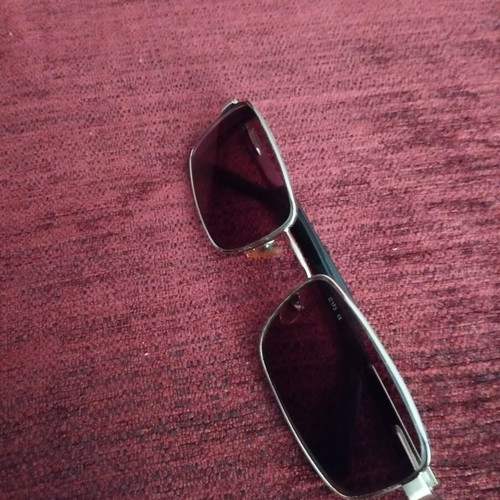 Essel Vintage Sunglasses Frame used, narrow rectangular metal