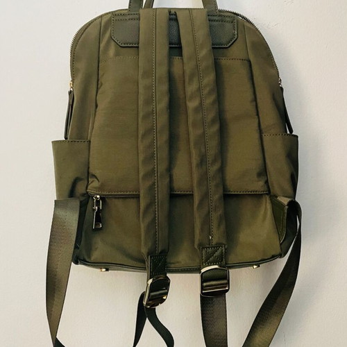 Madison West Nylon Backpack olive green like new