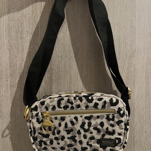 Barbour crossbody bag, leopard print