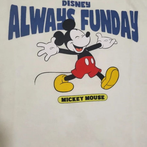 Zara Kids Disney Mickey Mouse T-shirt like new, white, size 110 cm