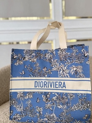 Dior Riviera Tote Bag καινούργια, μπλε ώμου