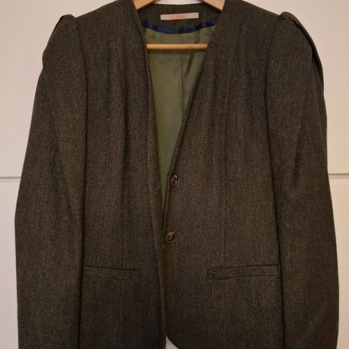 LAK jacket brown with gray like new