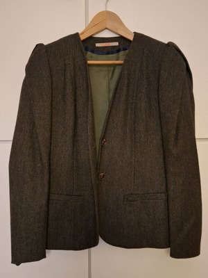 LAK jacket brown with gray like new
