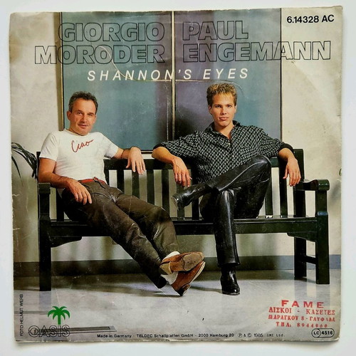 7" Vinyl Record Giorgio Moroder & Paul Engemann Shannon's Eyes used