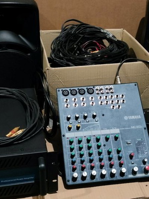 Stereo system used with Boway BA-2250 amplifier, Yamaha MG-102C mixer and 4 Extreme Europa speakers