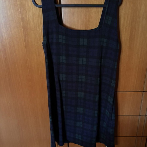 Mango winter short dress like new, blue and green, size L