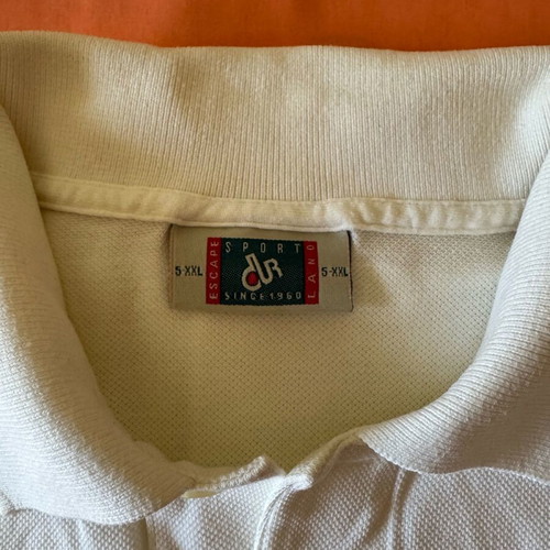 Dur white cotton men's shirt like new, size 5XL