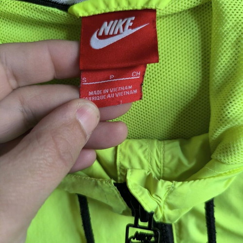 Nike windbreaker size S used, gray and yellow