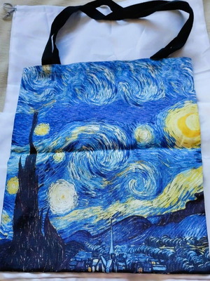 Fabric tote bag Starry Night Vincent Van Gogh new