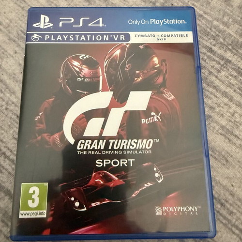 Gran Turismo Sport PS4 game like new, Greek cover
