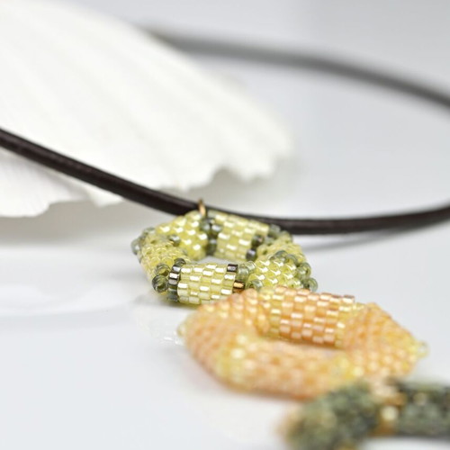 Gorska Svetlina Necklace custom made with leather cord