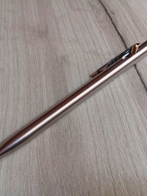 Titanium pen with lever, like new, Schneider Gelion g2 refill 0.5mm