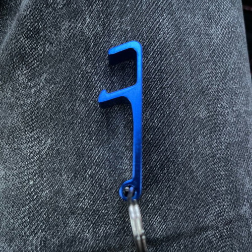 Beer bottle opener keychain