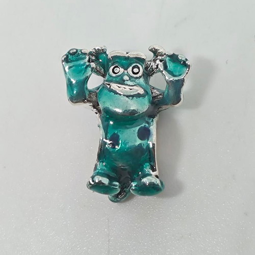 Disney Pixar Sulley Charm S925 Silver with Enamel, like new