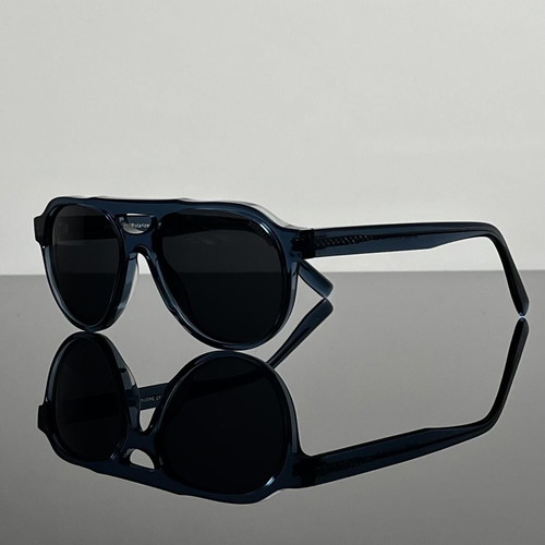 Bormain Manhattan aviator sunglasses new, polarized, black and blue