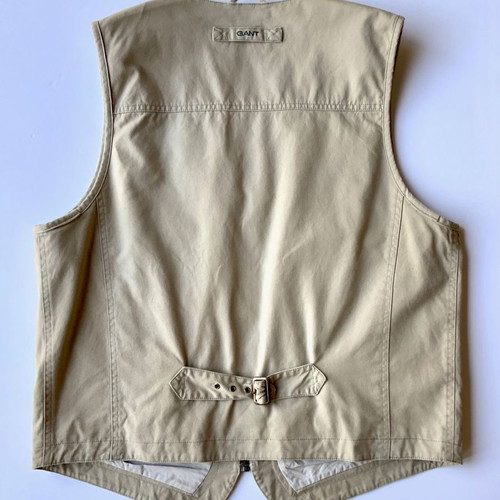 GANT men's beige vest size M used Safari style