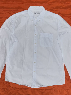 Zara Man μπλε τιρκουάζ πουκάμισο μεταχειρισμένο, μέγεθος L