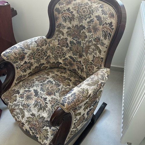 Refurbished armchairs, two from early 19th century