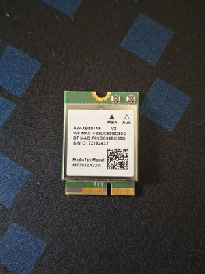 Mediatek M.2 Wifi 6E Chip MT-7922 σαν καινούργιο