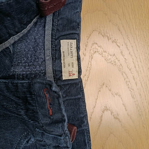 ZARA Kids Corduroy Pants Dark Blue Like New, 116 cm