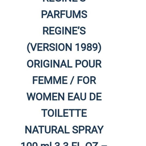 Regine's perfume normal type, new 100ml