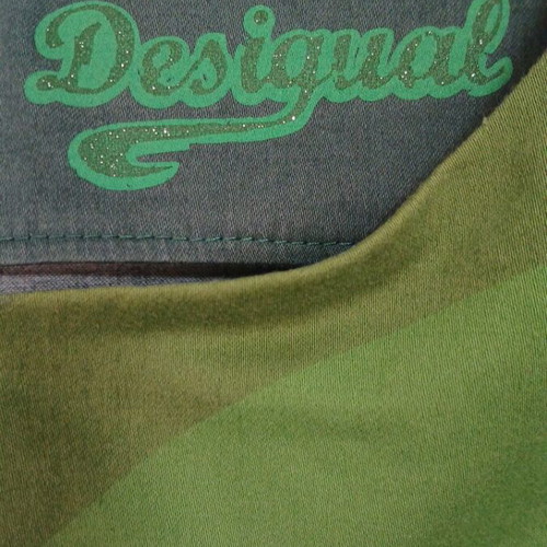 Desigual dress used, cotton, elastic, green
