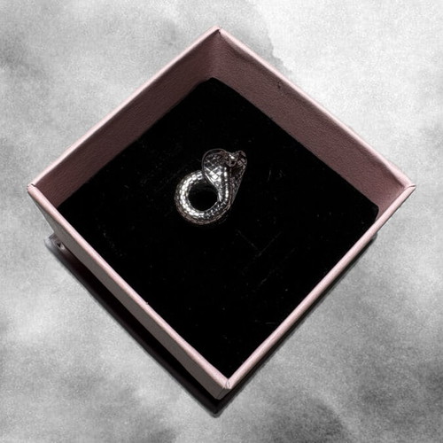 Pandora Snake Ring Sterling Silver new, gray multicolor