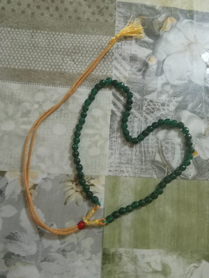 Handmade necklace made of natural stones, convertible to bracelet and komboloi