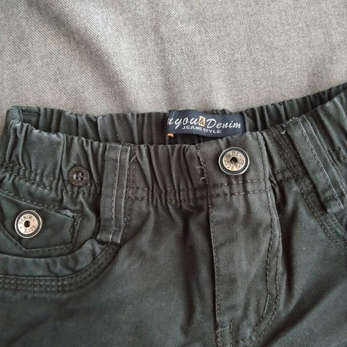 Black denim pants for boys, size 116 cm, age 6