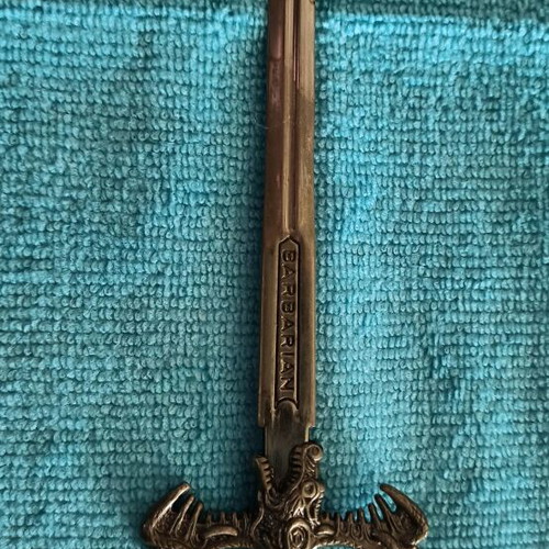 Barbarian paper cutter like new sword design
