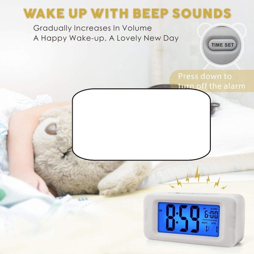 Plumeet Digital Alarm Clock like new with LCD display and night light