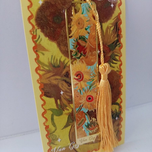 Van Gogh Sunflower Bookmark new