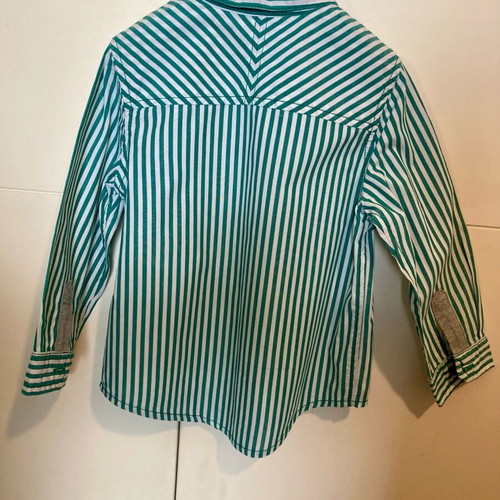 Benetton shirt for 2-year-old boy like new, striped white-green