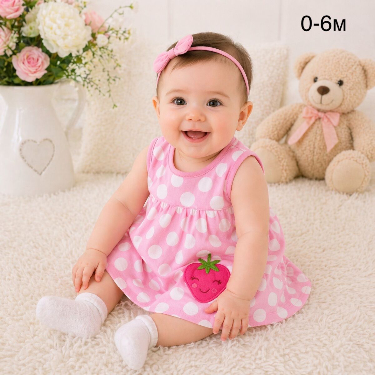 Baby dresses new for girls 0-6 months,… - € 5,00 - Vendora.cy
