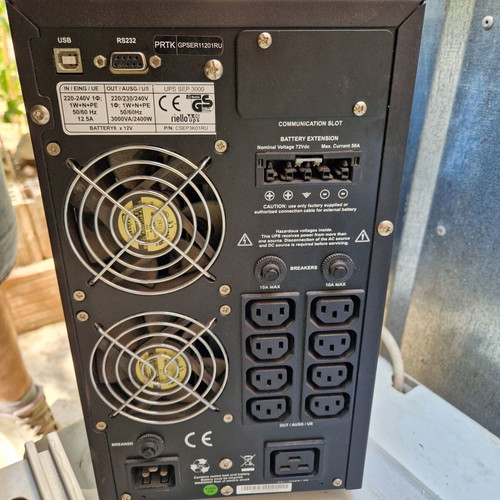 Riello Sentinel Pro SEP 3000 On-Line UPS 3000VA 2400W used for repair or spare parts