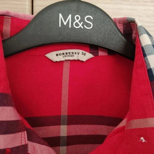 Red checkered shirt Medium like new, 100% cotton