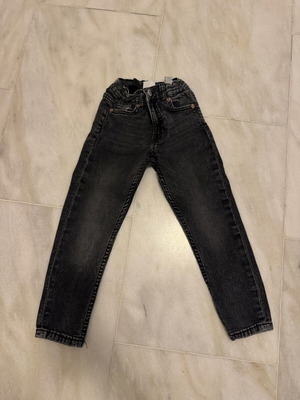 Zara kids black denim pants like new, size 116