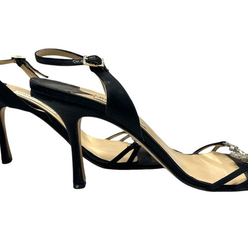 Jimmy Choo diamond satin heels size 40, black