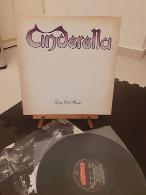 Cinderella Long Cold Winter LP album used, Greek pressing with insert