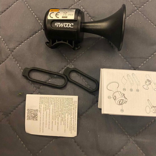 TWOOC electric bike and scooter horn, black